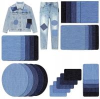 Duży zestaw 30 szt łatki jeans spodnie TERMO ŁATA  F73_B