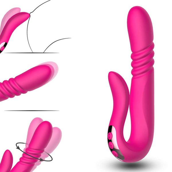 Deluxe Twirling Vibrating Thruster RED zdjęcie 11