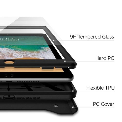 SPIGEN TOUGH ARMOR TECH IPAD 9.7 2017/2018 BLACK na Arena.pl