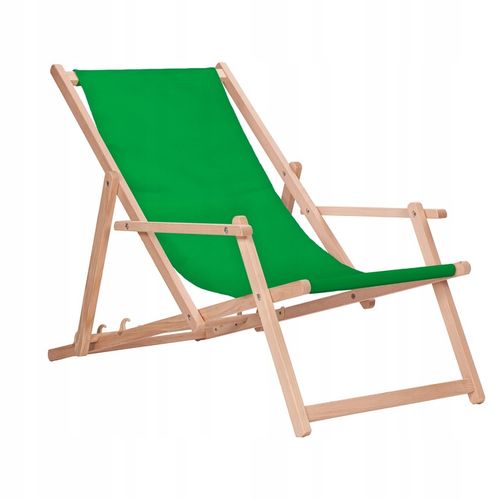 Leżak drewniany z podłokietnikami ogrodowy San-Drew TP23 na Arena.pl