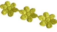 Aplikacja na taśmie kwiatki (1mb) Pistacjowa