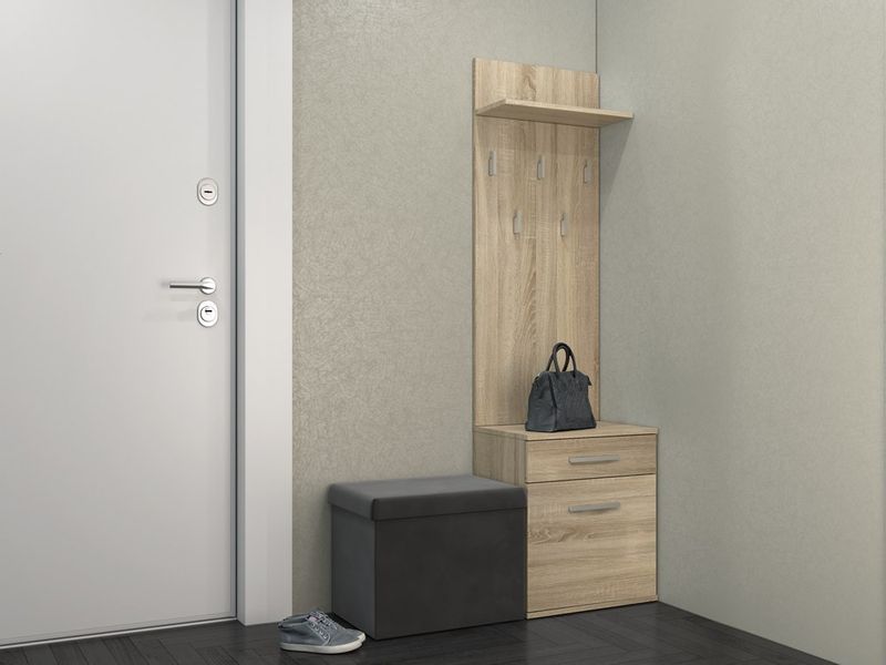 WIESZAK SZAFKA NA BUTY DUO DĄB SONOMA zdjęcie 4