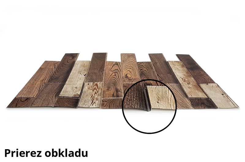 Panele Ścienne 3D PCV Drewno Ciemne OLD TREE zdjęcie 4