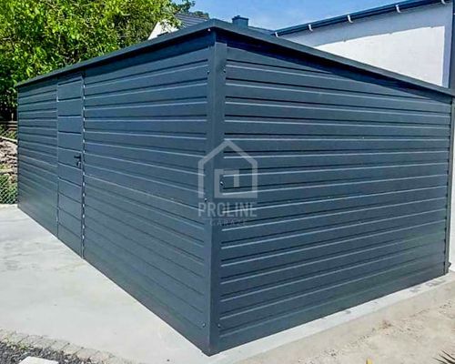 Schowek Domek Ogrodowy 6x3m Drzwi Antracyt dach spad w tył PLG159 na Arena.pl