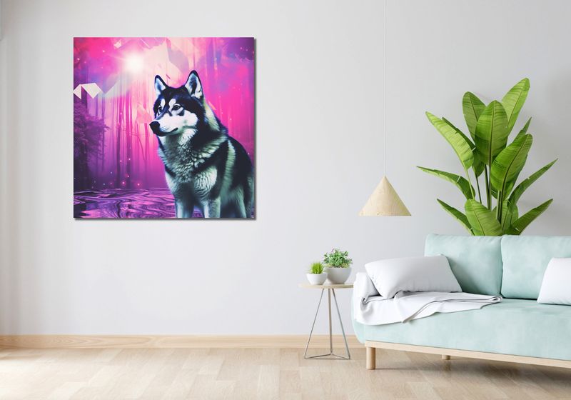 Obraz 100x100cm Wilczy Duch zdjęcie 2