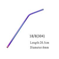 Metalowe Słomki Do Picia  - Ekologiczne - Stal Nierdzewna - 100 Szt 20.5cmX6mm