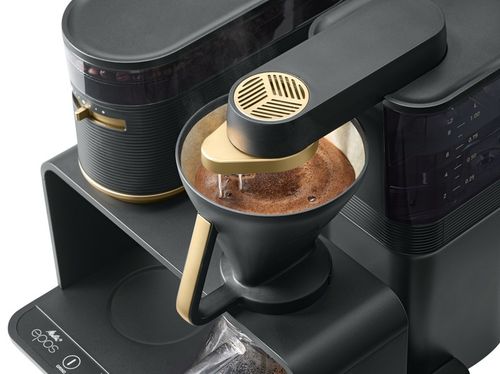 EKSPRES PRZELEWOWY MELITTA EPOS Pour Over z młynkiem 1024-02 czarny/złoty na Arena.pl
