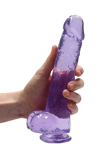 9"" / 23 cm realistic dildo with balls - purple na Arena.pl