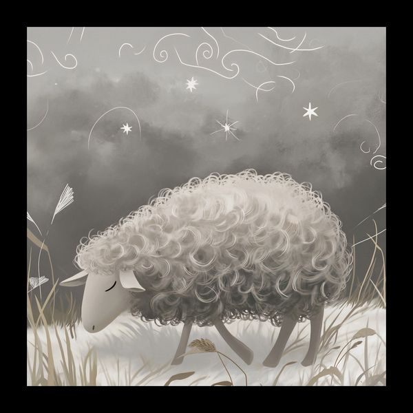 Plakat 20x20cm Bujna Owca zdjęcie 2