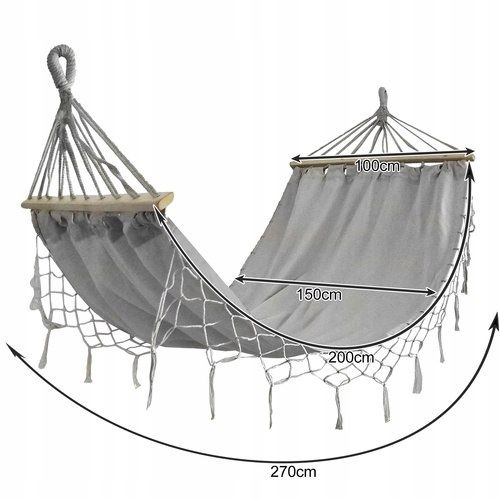 HAMAK OGRODOWY 200X150CM GARDLOV 25465 zdjęcie 9