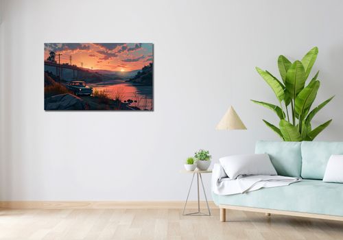 Obraz 100x60cm Zachód Przy Klasyku na Arena.pl