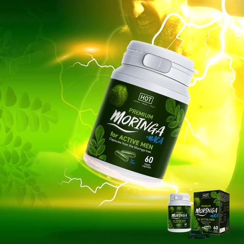 suplement dla mężczyzn premium moringa active men caps 60 stk. hot na Arena.pl