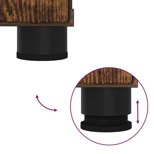 Wysoka szafka łazienkowa Wędzony dąb 30 x 35 x 192 cm na Arena.pl