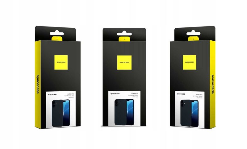 Spacecase Pure Mag Iphone 16 Plus Black zdjęcie 14