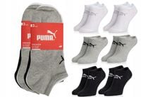 6 PAR PUMA SKARPETY STOPKI MULTI BIAŁE CZARNE SZARE 39/42