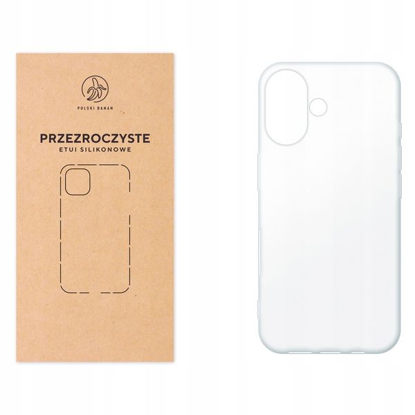 Etui silikonowe Przezroczyste do Apple iPhone 16 zdjęcie 1