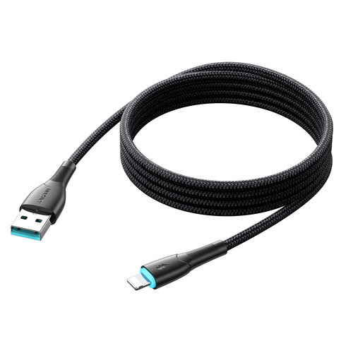 kabel przewód do iphone starry series usb-a - lightning 3a 1m czarny na Arena.pl