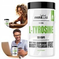 L-Tyrozyna 500mg Aminokwas 120 Kapsułek Suplement Diety HIRO.LAB