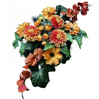 STROIK NA CMENTARZ DEKORACJA MISA NA POMNIK GRÓB KOMPOZYCJA KWIATY WIĄZANKA