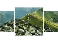 80X40CM GŁÓWNA GRAŃ TATR STOPAMI TRÓJ OBRAZ