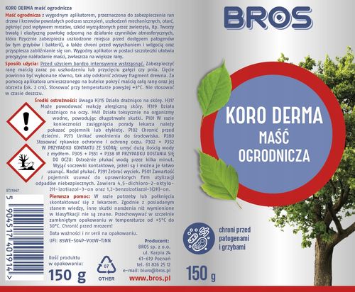 koro-derma maść ogrodnicza w butelce z aplikatorem 150g na Arena.pl