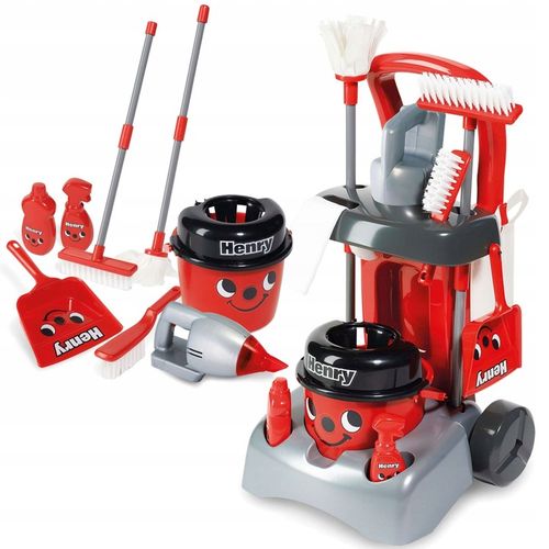 WÓZEK DO SPRZĄTANIA DUŻY ZESTAW ODKURZACZ HENRY MOP WIADRO CASDON 52 CM na Arena.pl