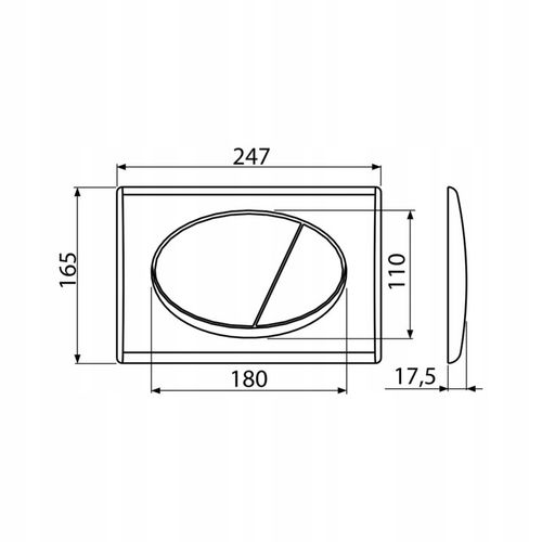 Przycisk spłukujący do WC Alcadrain / Alcaplast / Delfin M70 biały na Arena.pl