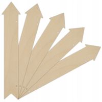 5x Strzałka zawieszka sklejka decoupage 30x4,5-6cm