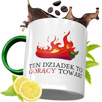 Kubek Zielony Dla Dziadka Na Prezent Urodziny Z Nadrukiem Ze Zdjęciem