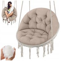 PODUSZKA OGRODOWA NA HUŚTAWKĘ WISZĄCĄ FOTEL BOCIANIE GNIAZDO BAWEŁNA XXL