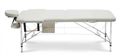 Stół, łóżko do masażu 2-segmentowe aluminiowe XXL na Arena.pl