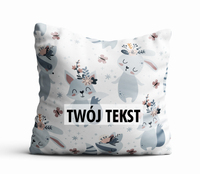Poduszka DZIECIĘCA z Twoim napisem PD61 wesołe zajączki