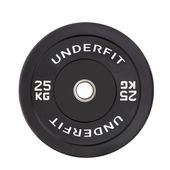 Obciążenie olimpijskie bumper Black UNDERFIT 25 kg