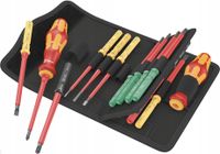 Wkrętaki izolowane VDE trzpienie wymienne 17 elementów ETUI zestaw WERA