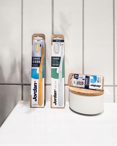 4x JORDAN CHANGE Wymienne KOŃCÓWKI główki do szczoteczek ŚREDNIA 2 szt. na Arena.pl