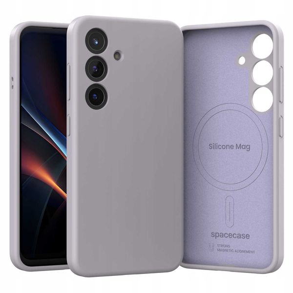 Spacecase Silicone Mag Galaxy S25 Light Purple zdjęcie 6