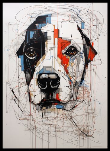 Plakat 39,5x55cm Przyrysowany Psiak na Arena.pl