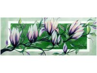 100X40CM SŁODYCZ MAGNOLII ZIELENI OBRAZ DREWNO