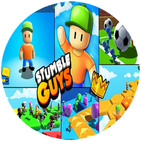 Opłatek na tort Stumble Guys