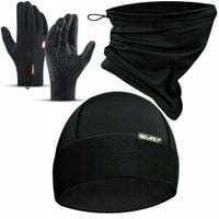 Czapka termoaktywna Rękawiczki dotykowe wodoodporne Komin do biegania
