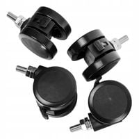 Komplet Kółka do biurek Spacetronik do wielu modeli SPE-A06 4 szt PU M8x14