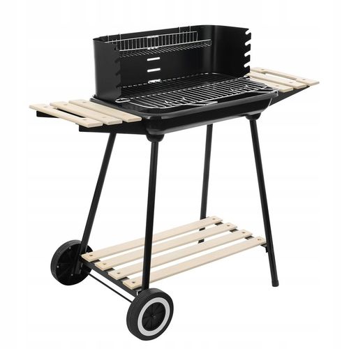 Grill węglowy ogrodowy na kółkach z 3 półkami na Arena.pl