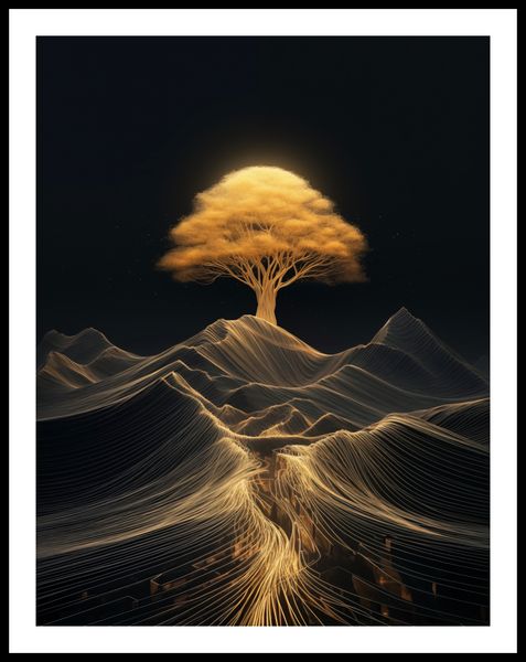Plakat 50x65cm Drzewo Energii zdjęcie 3