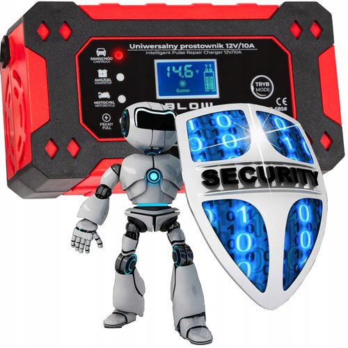 PROSTOWNIK ŁADOWARKA DO AKUMULATORA LCD 12V 10A FUNKCJA NAPRAWY AUTOMAT na Arena.pl