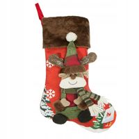 Skarpeta na Prezenty worek SŁODKI RENIFER 3D 28x53