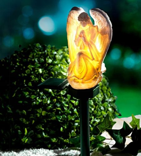 ANIOŁ SOLARNY LAMPKA LED NA WSZYSTKICH ŚWIĘTYCH NA CMENTARZ GRÓB na Arena.pl