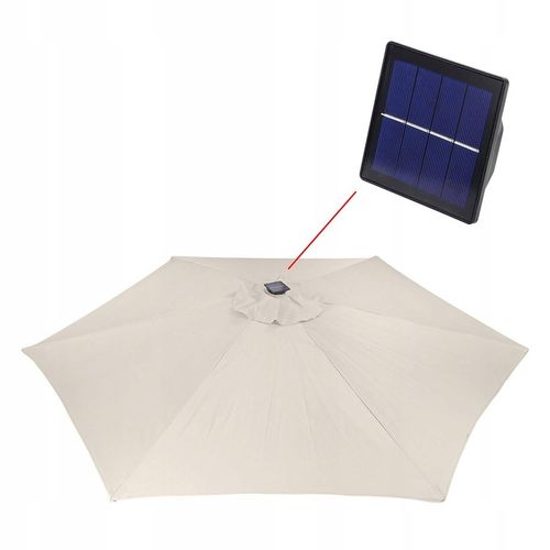 Parasol ogrodowy z oświetleniem LED 270cm beżowy z na Arena.pl