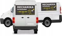 Reklama Naklejka na samochód MECHANIKA POJAZDOWA