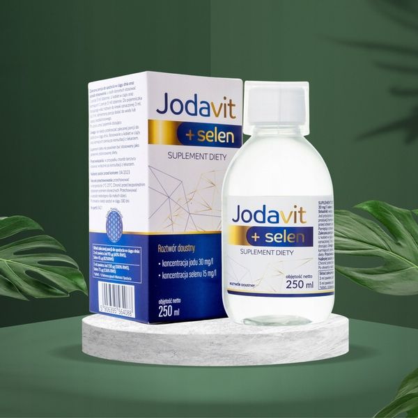 JOD + selen JODAVIT 250 ml Jodavita PŁYN na tarczycę jodek potasu tarczyca zdjęcie 3