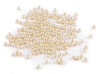 PEREŁKI PEREŁKI GLANCE DO BRANSOLTEK RĘKODZIEŁA KREMOWY 4MM 50SZT